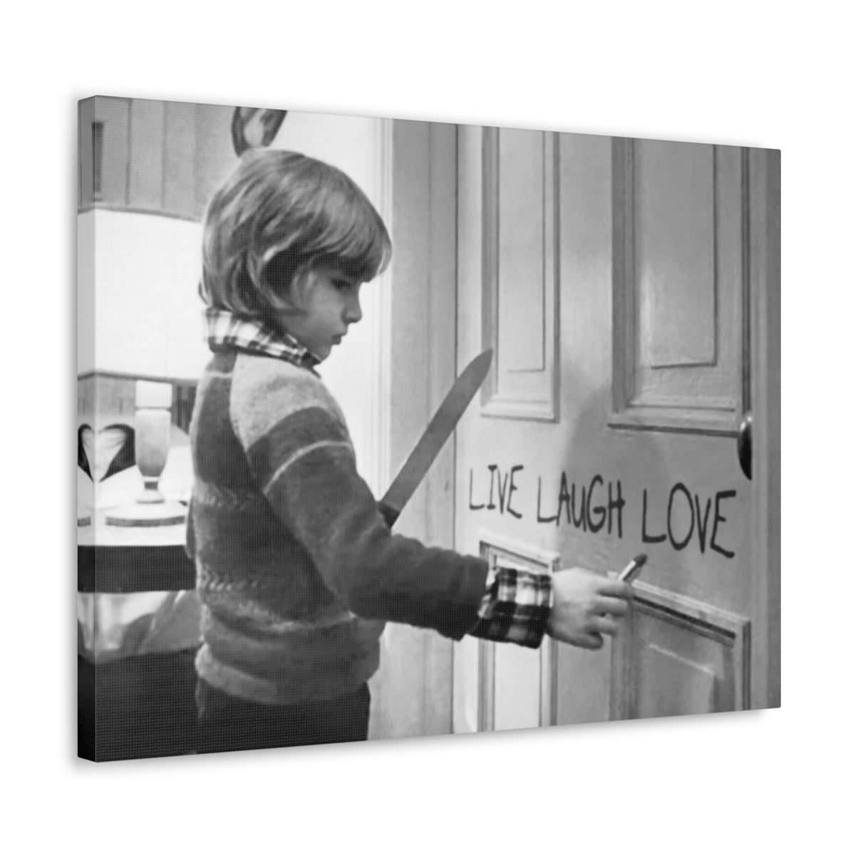 The Shining Live Laugh Love Canvas