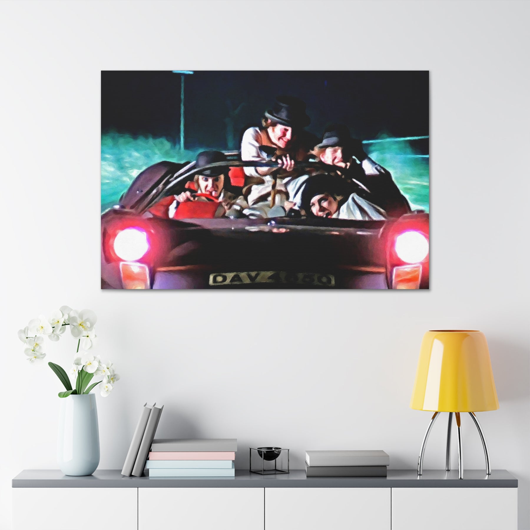 A Clockwork Orange Car Ride Canvas