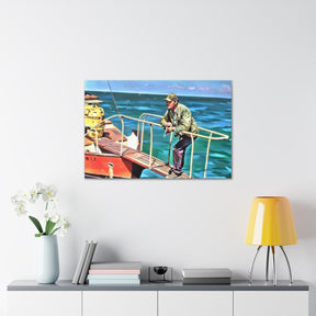 JAWS Quint On The Hunt Canvas