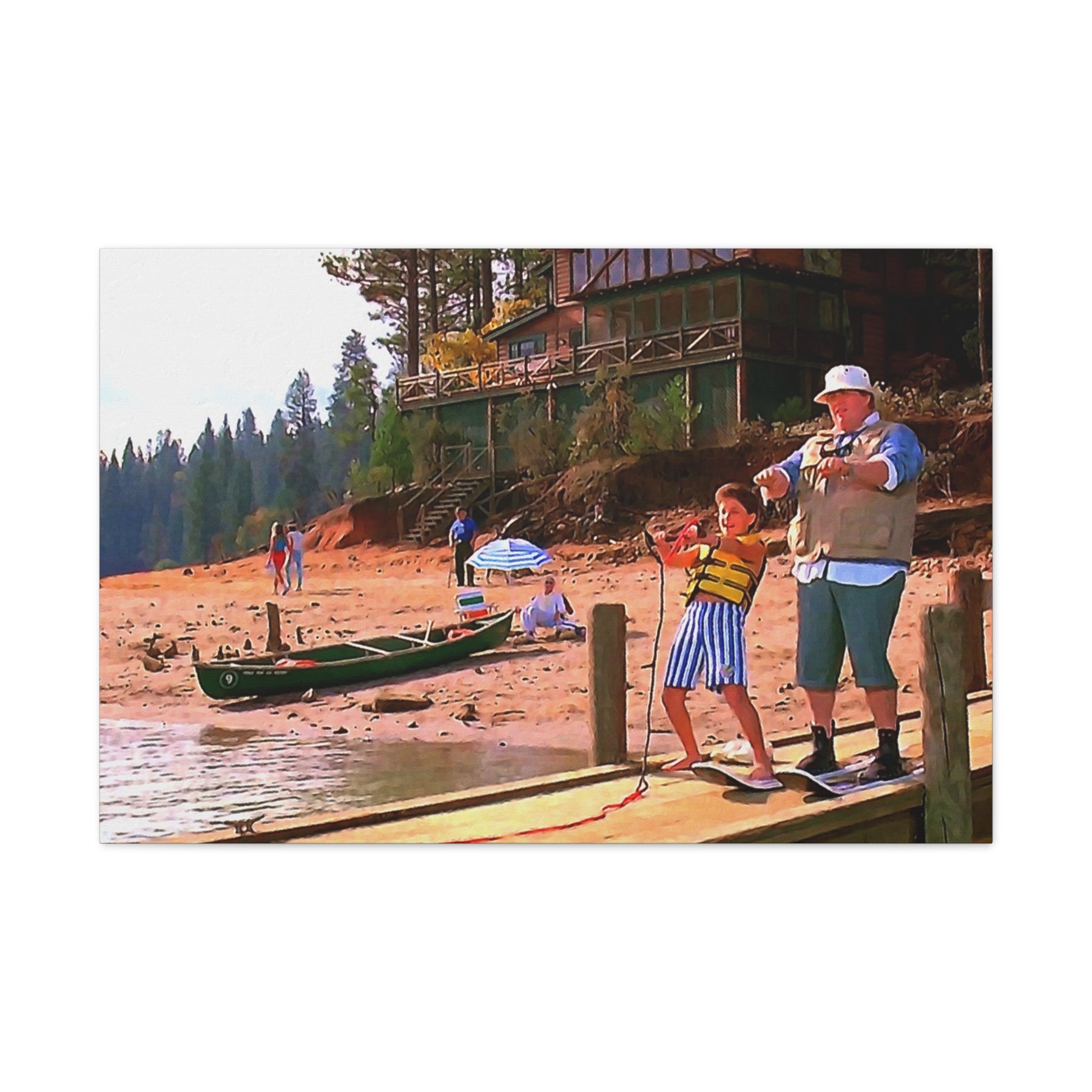 Great Outdoors Ski Lessons Canvas