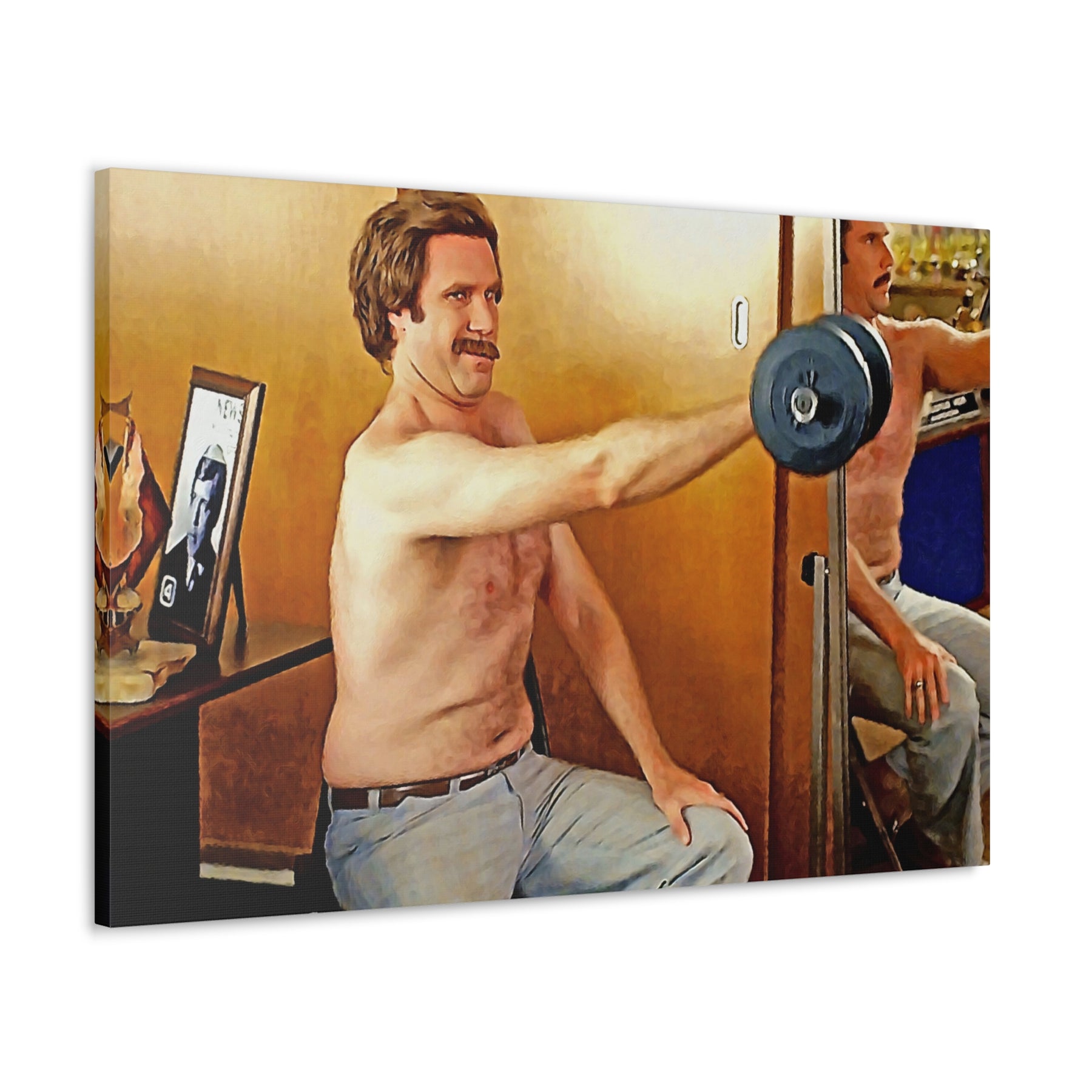 Anchorman Gun Show Canvas