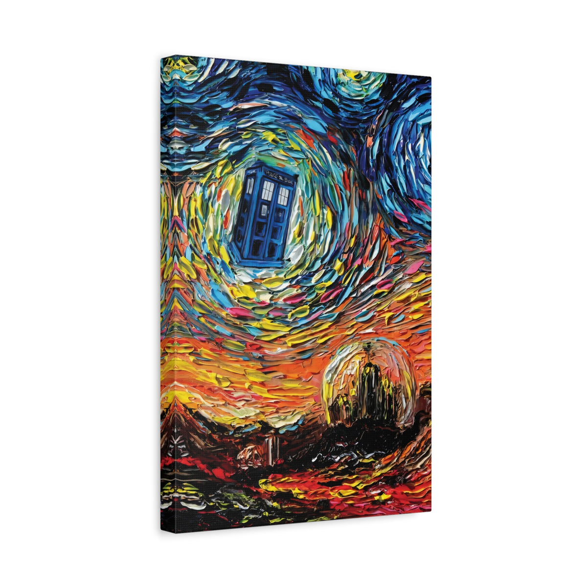 Dr Who Starry Night Canvas