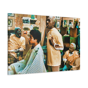 Coming To America Barbershop Canvas