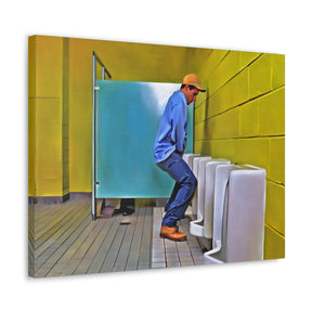 Urinal Surprise Canvas