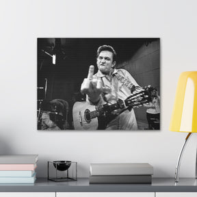 Johnny Cash FU Canvas