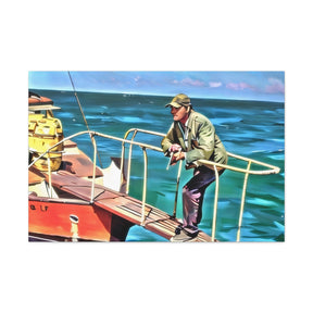 JAWS Quint On The Hunt Canvas