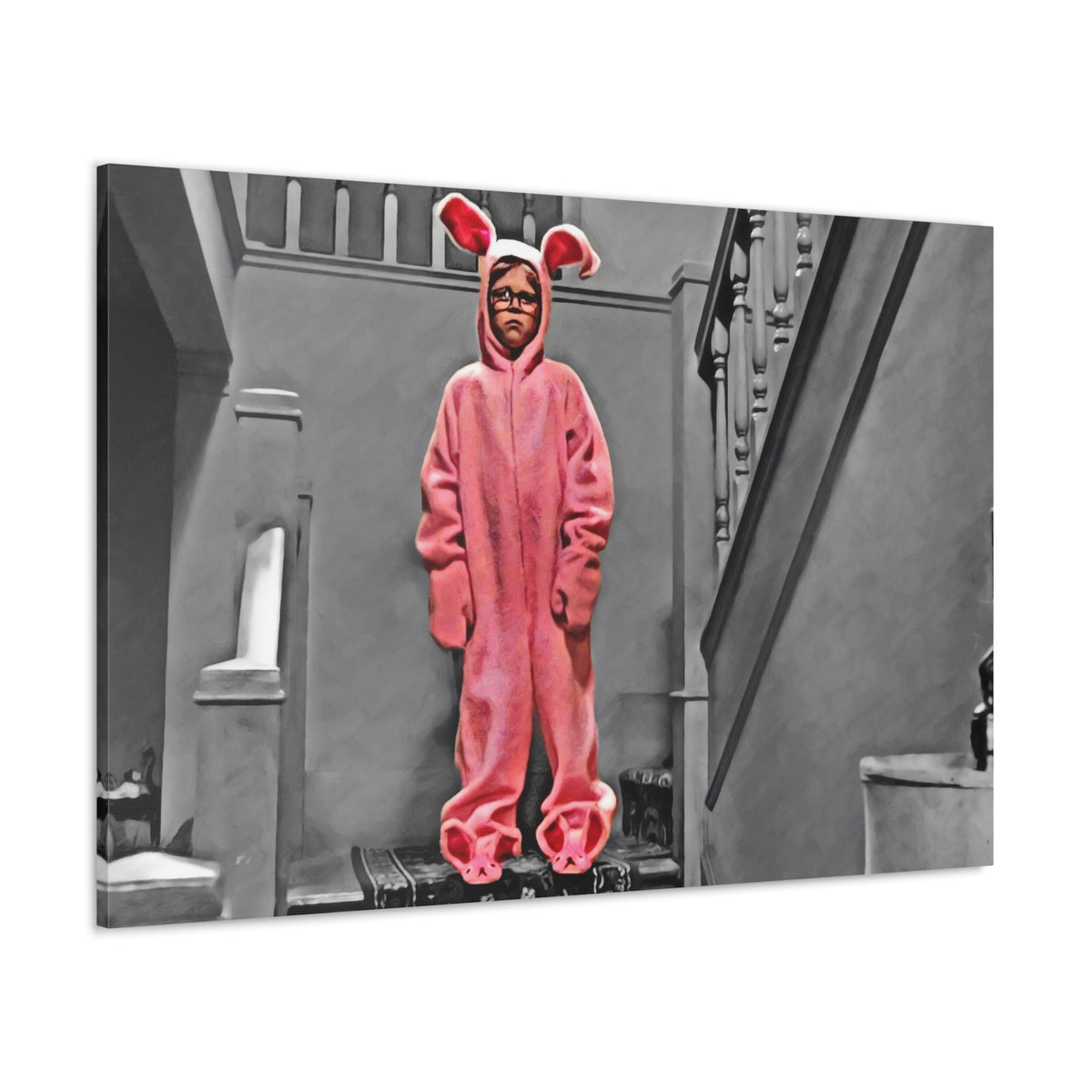 A Christmas Story Pink Nightmare Canvas