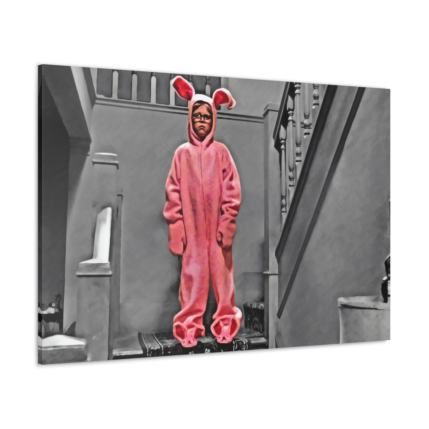 A Christmas Story Pink Nightmare Canvas