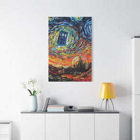 Dr Who Starry Night Canvas