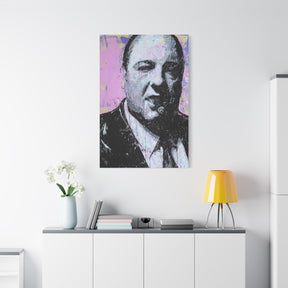 Sopranos Tony Splatter Canvas