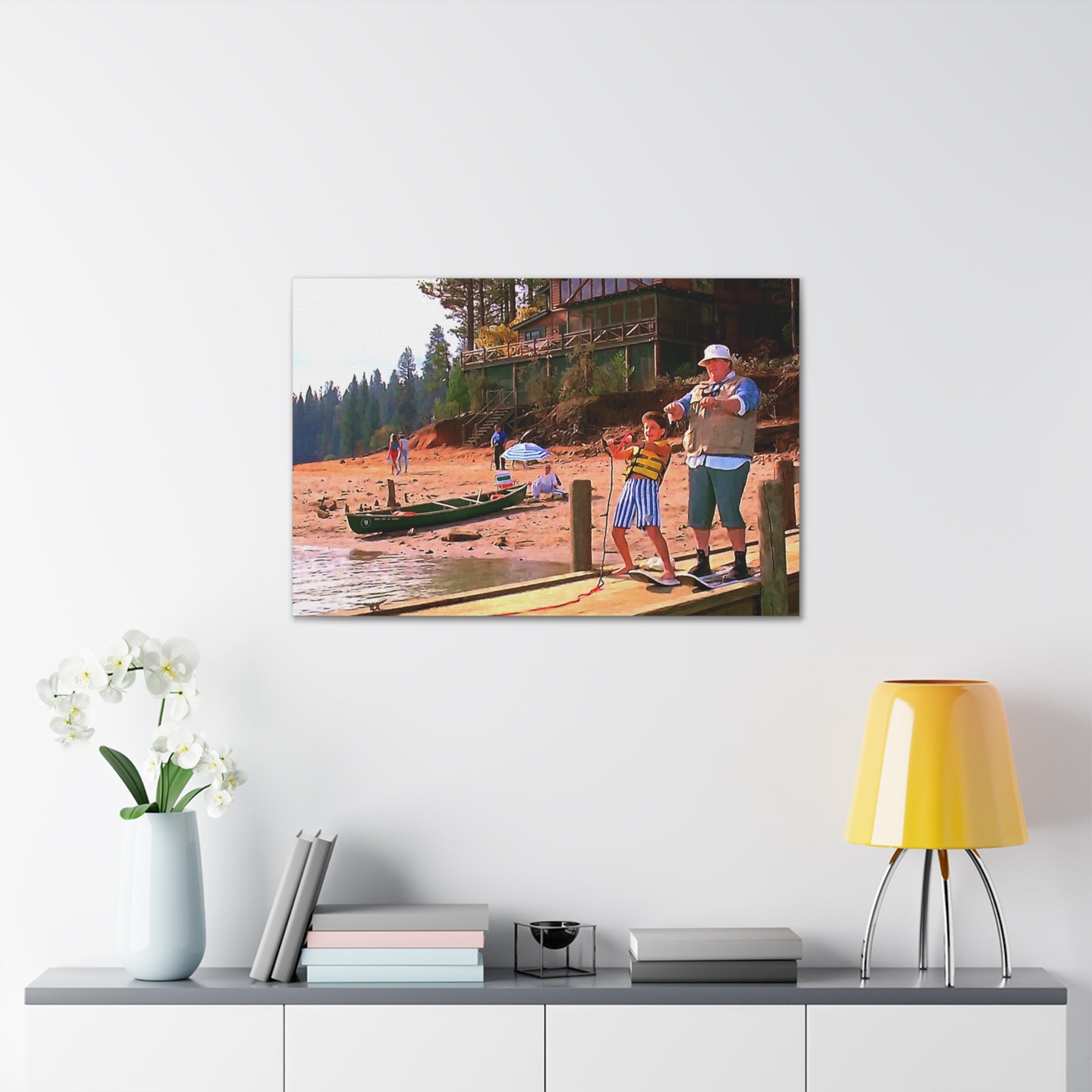 Great Outdoors Ski Lessons Canvas