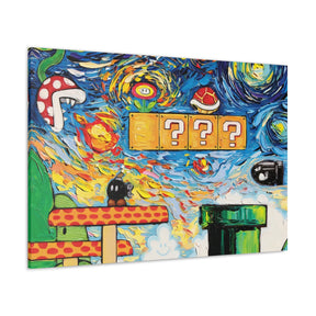 Mario Starry Night Canvas