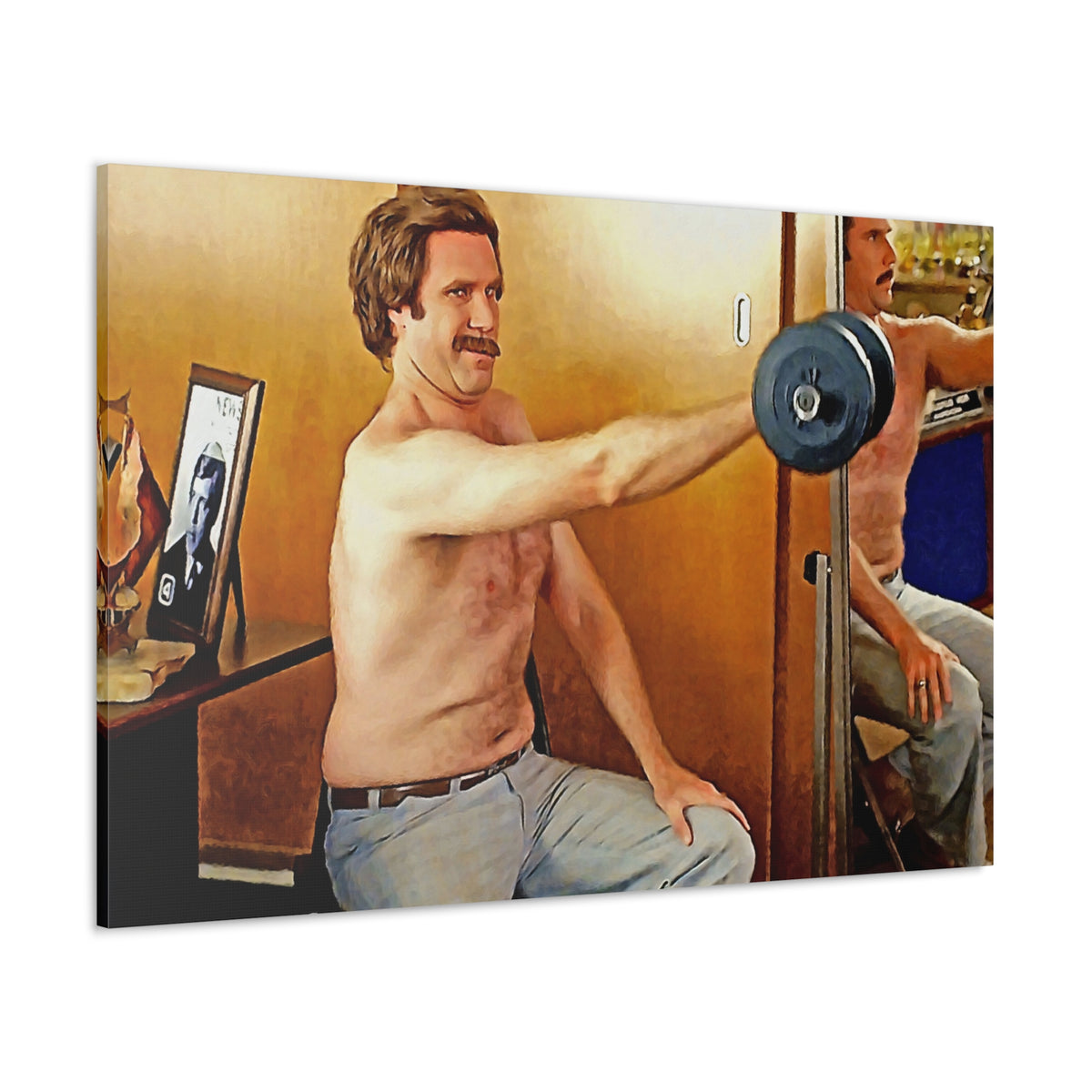 Anchorman Gun Show Canvas