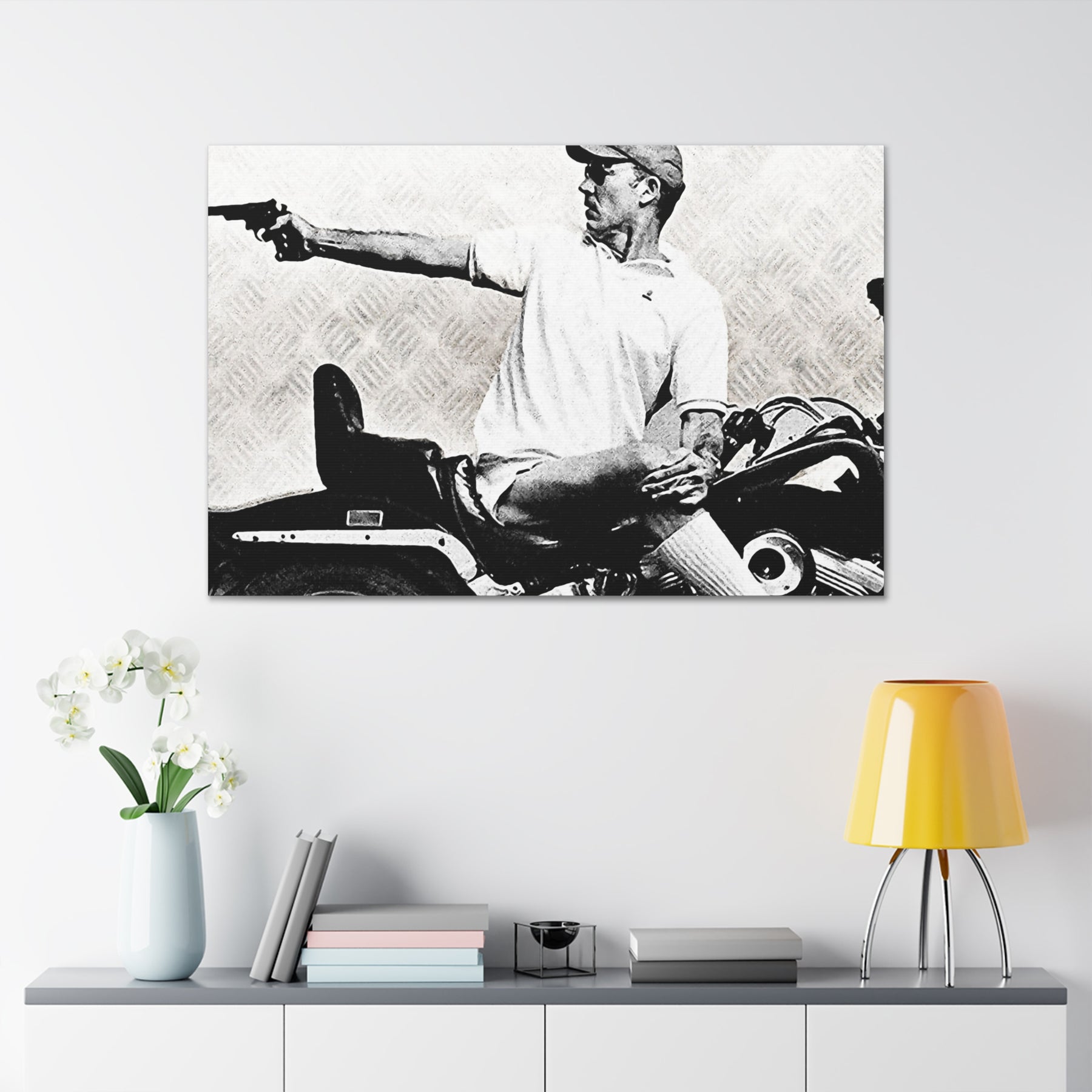 Hunter S. Thompson & Bike Canvas