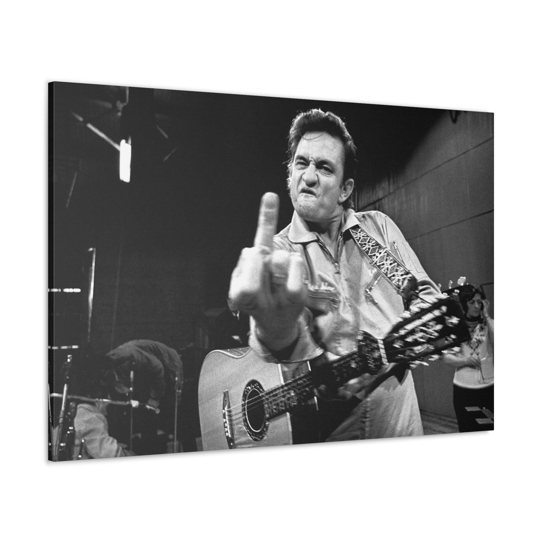 Johnny Cash FU Canvas