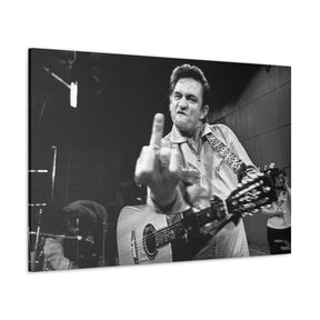 Johnny Cash FU Canvas