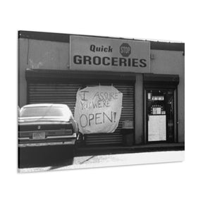 Clerks I Assure You We're Open Canvas