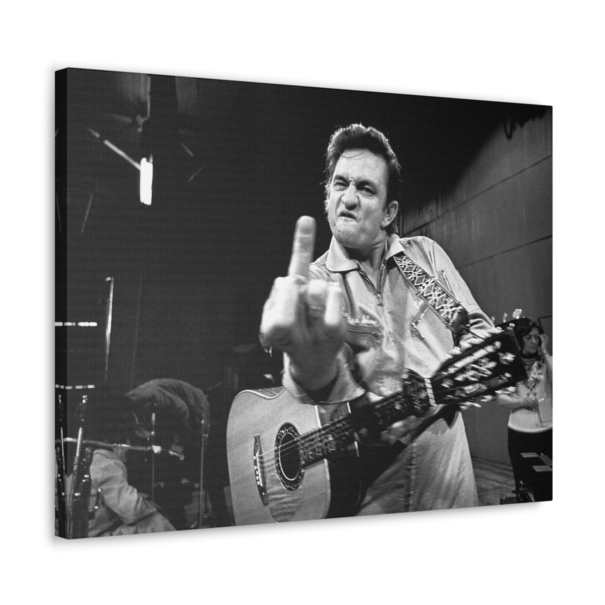 Johnny Cash FU Canvas