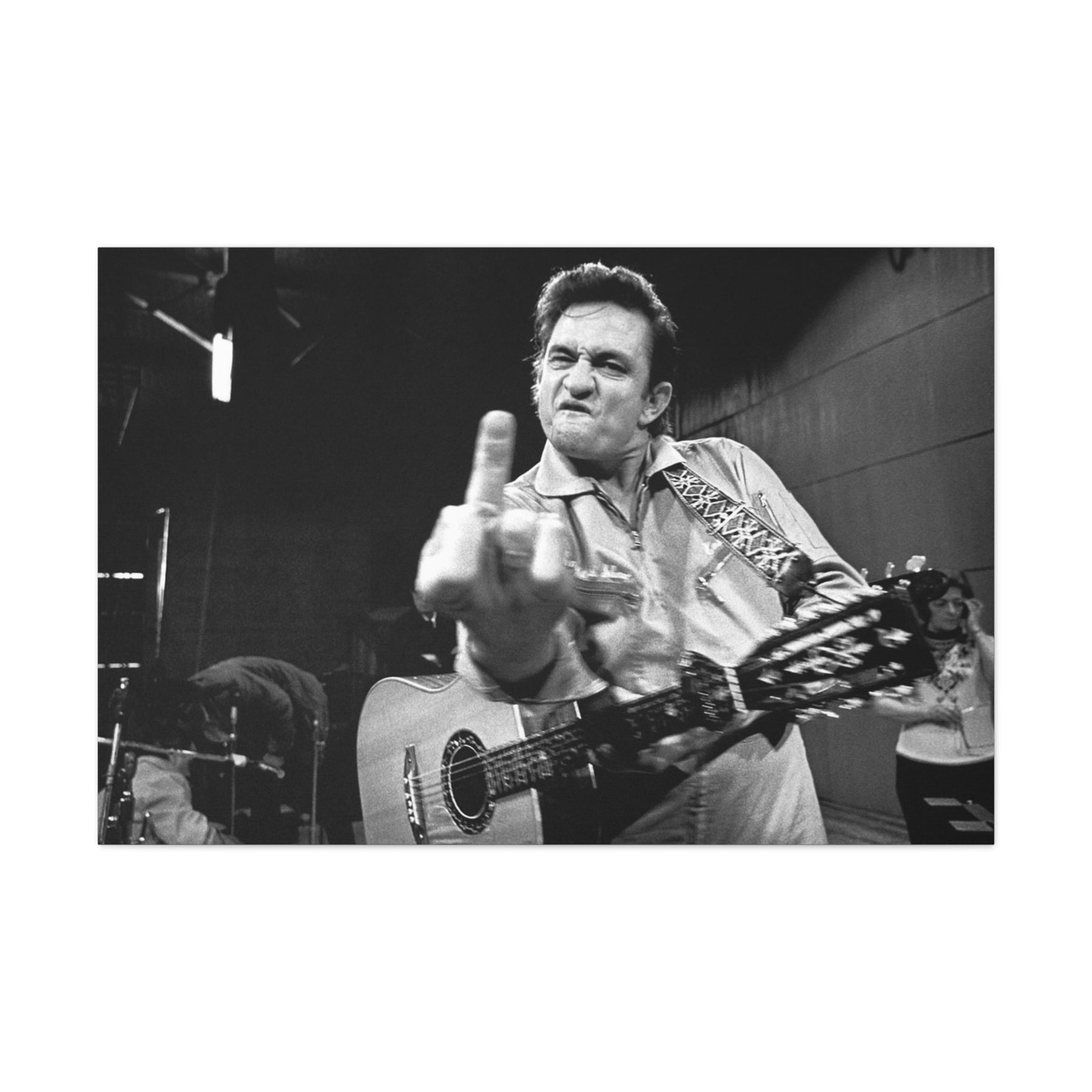 Johnny Cash FU Canvas