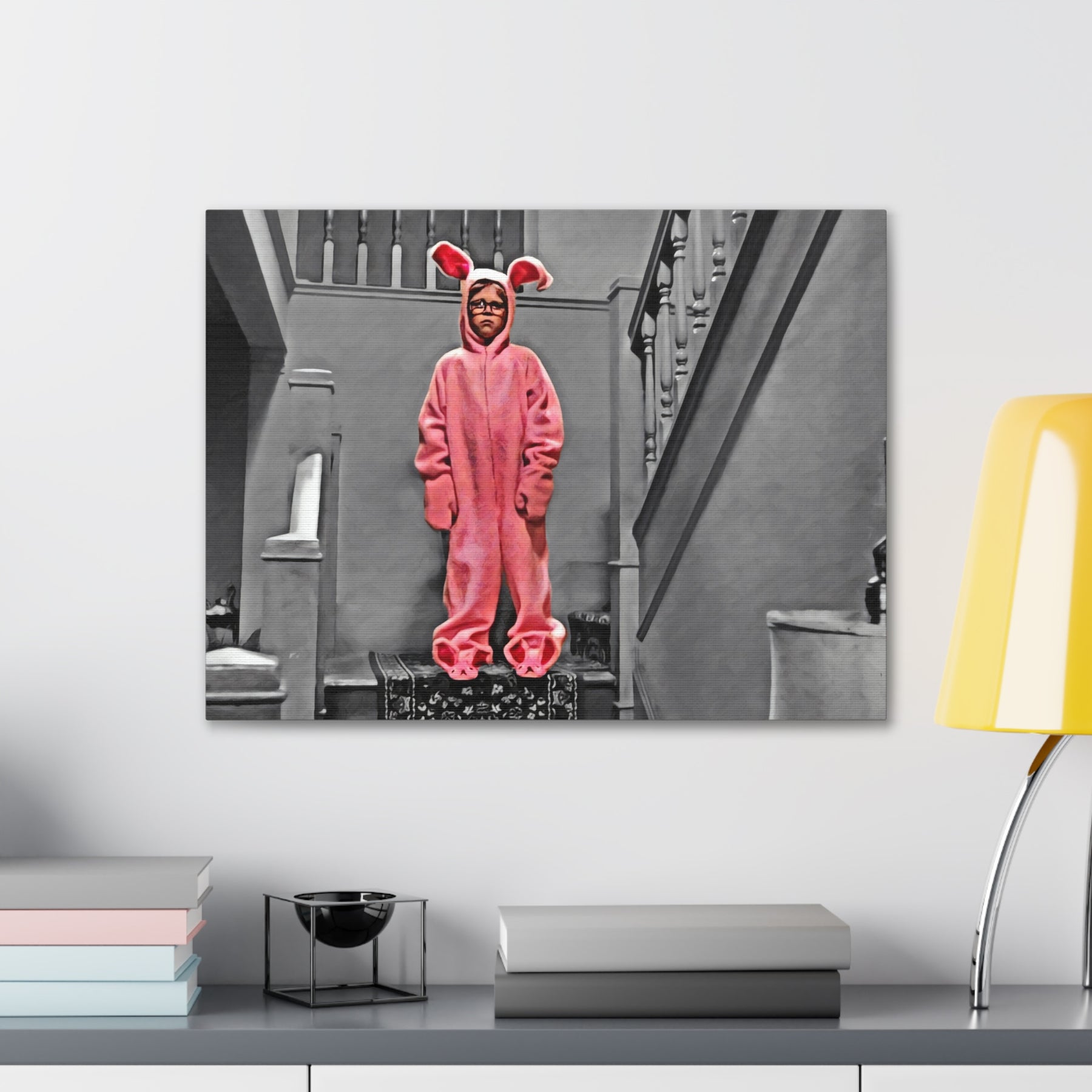 A Christmas Story Pink Nightmare Canvas