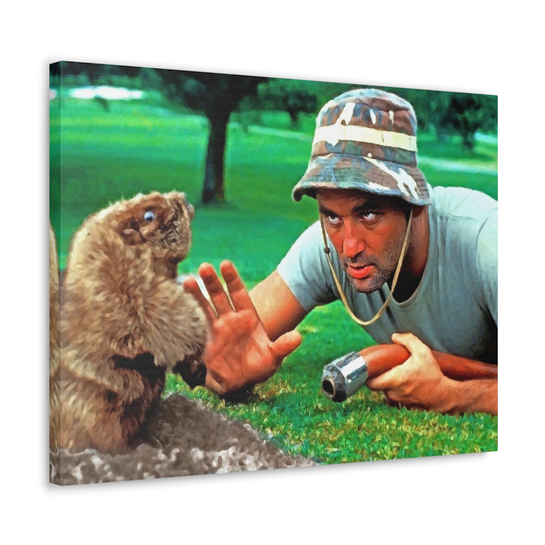 Caddyshack Carl Vs Gopher Canvas