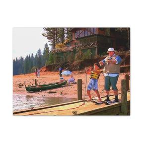 Great Outdoors Ski Lessons Canvas