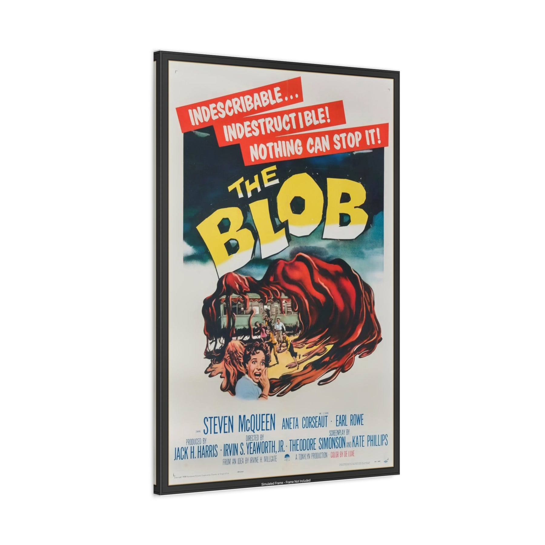 The Blob 1958 Canvas