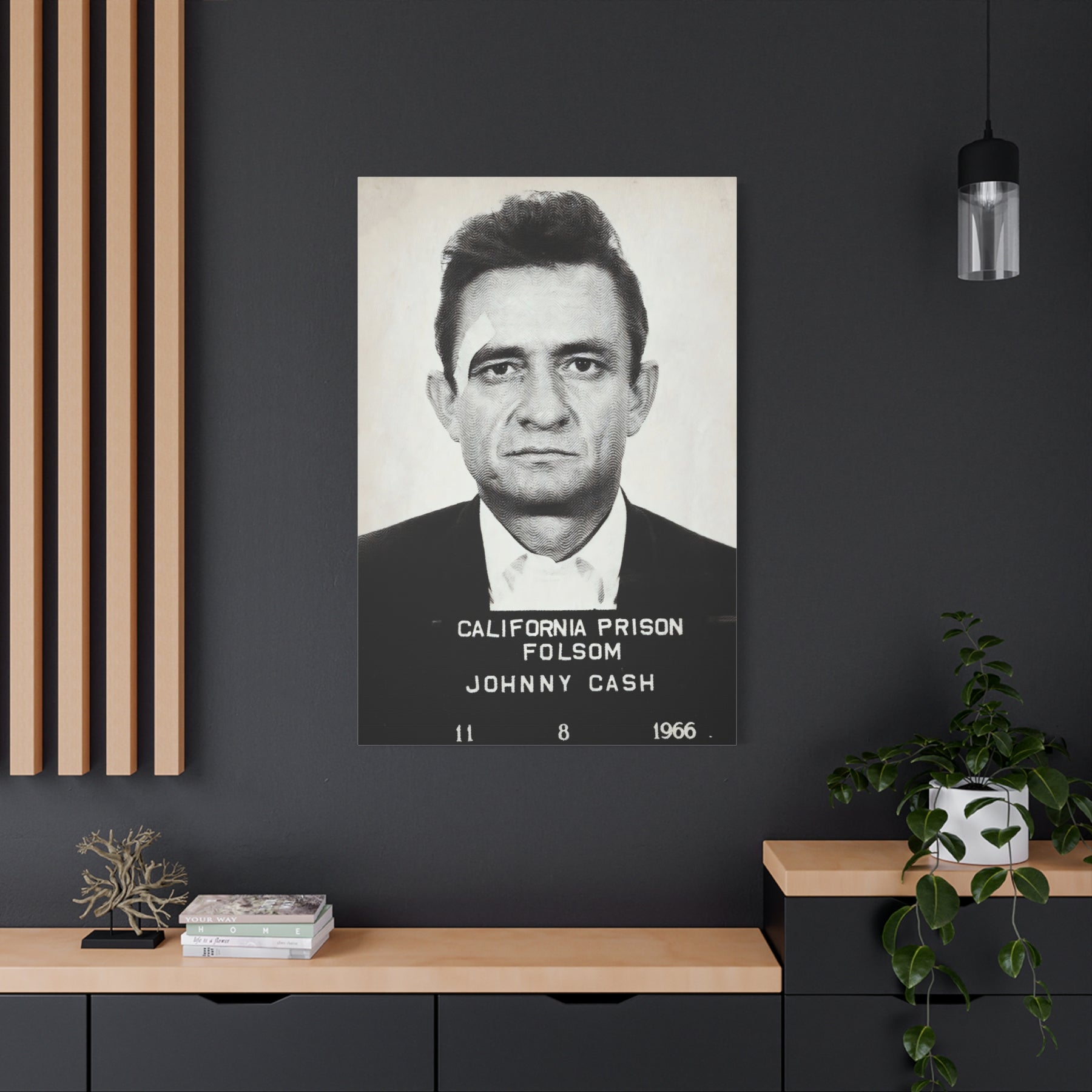 Johnny Cash Folsom Canvas