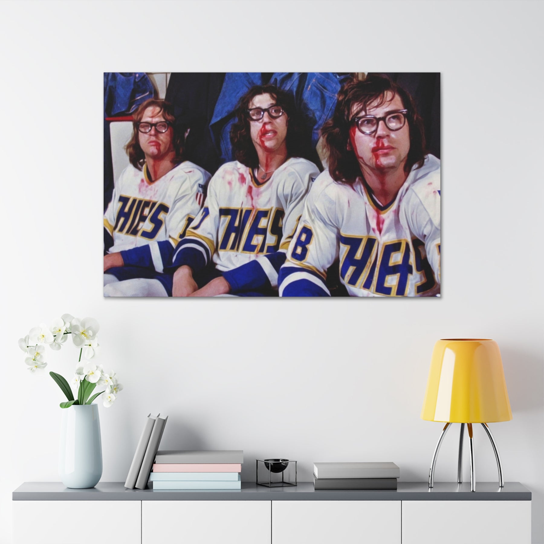 Slapshot The Hanson Brothers Canvas