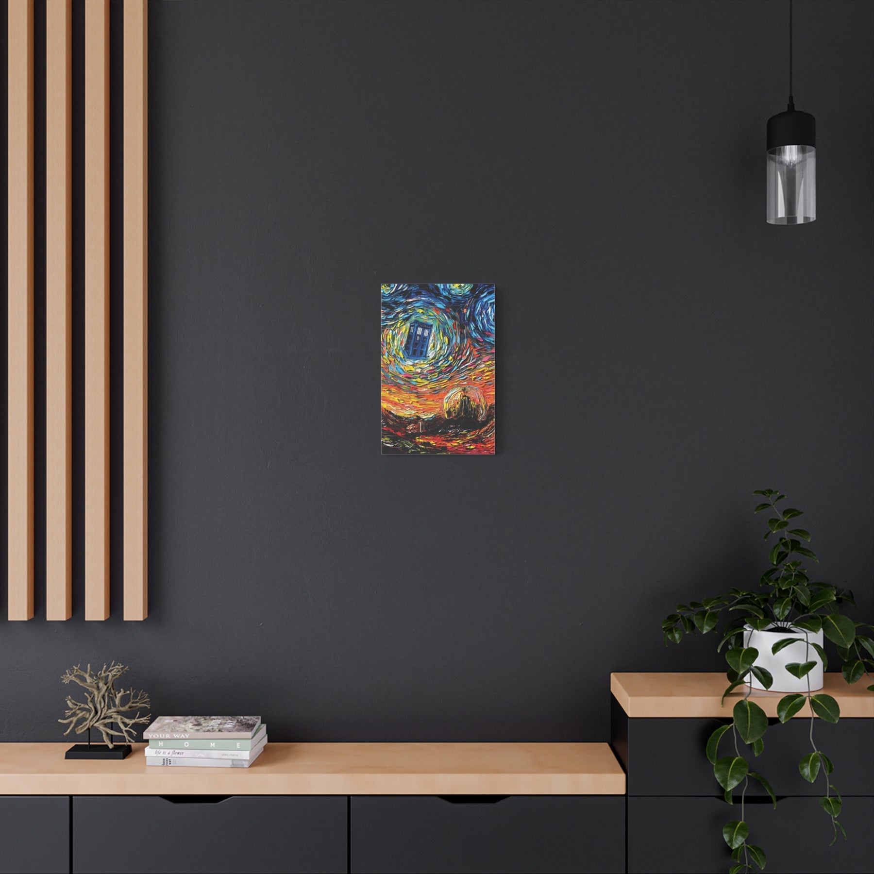 Dr Who Starry Night Canvas