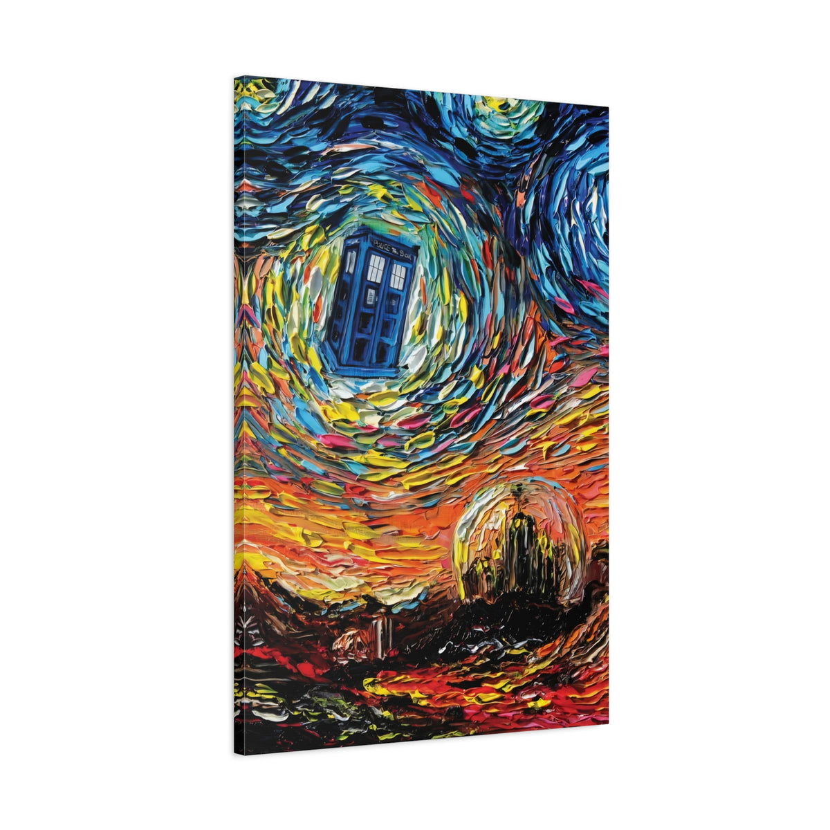 Dr Who Starry Night Canvas