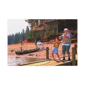 Great Outdoors Ski Lessons Canvas