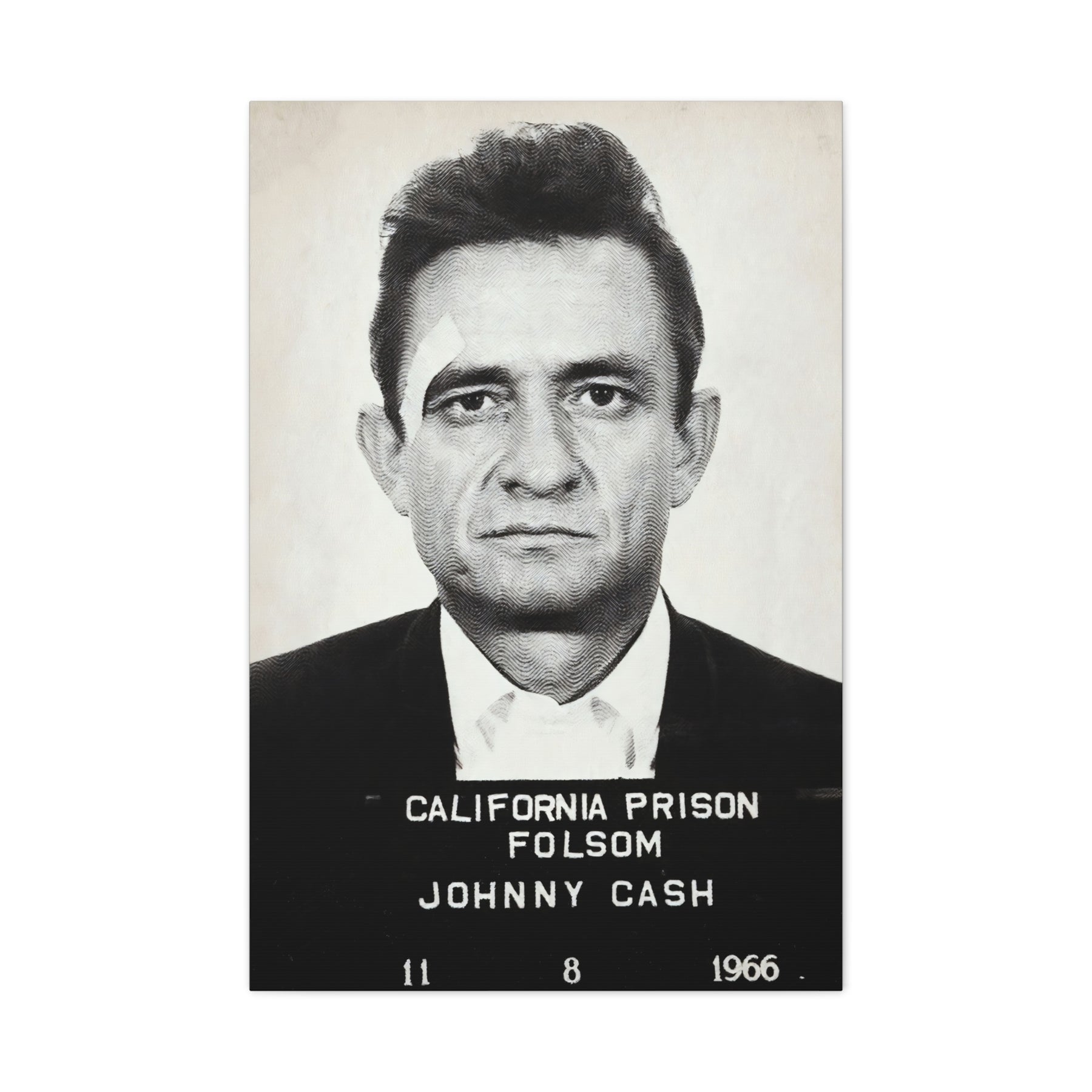 Johnny Cash Folsom Canvas