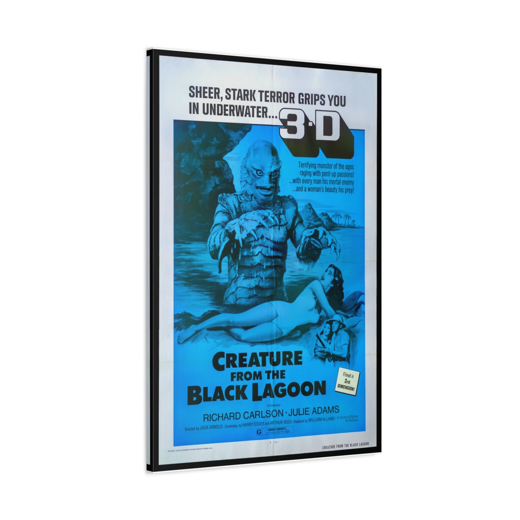 Creature From The Black Lagoon 3D Canvas