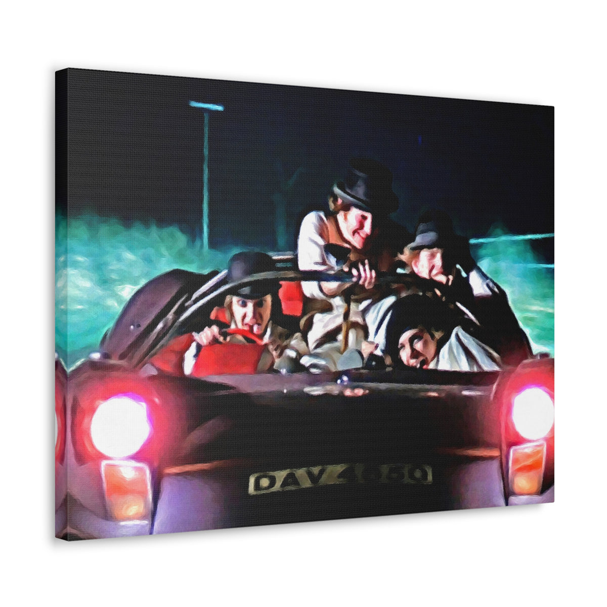 A Clockwork Orange Car Ride Canvas