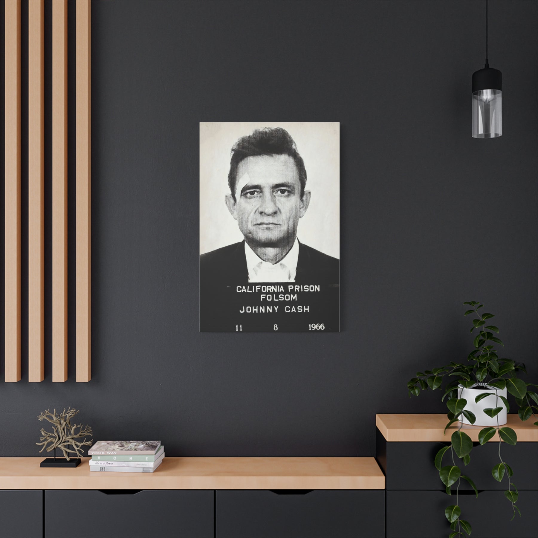 Johnny Cash Folsom Canvas