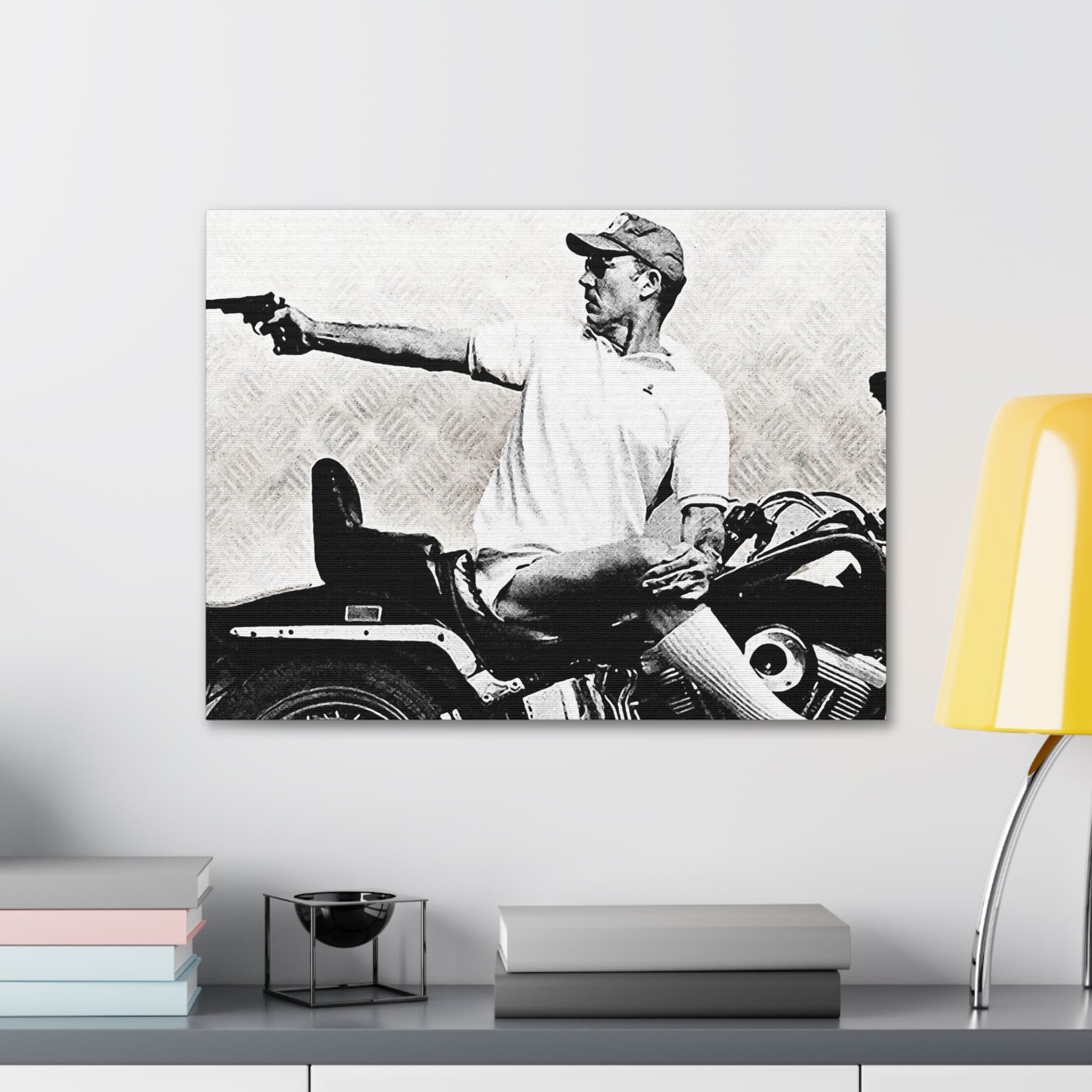 Hunter S. Thompson & Bike Canvas