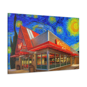 Whataburger Starry Night Canvas