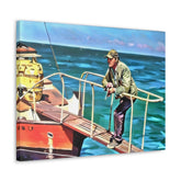 JAWS Quint On The Hunt Canvas