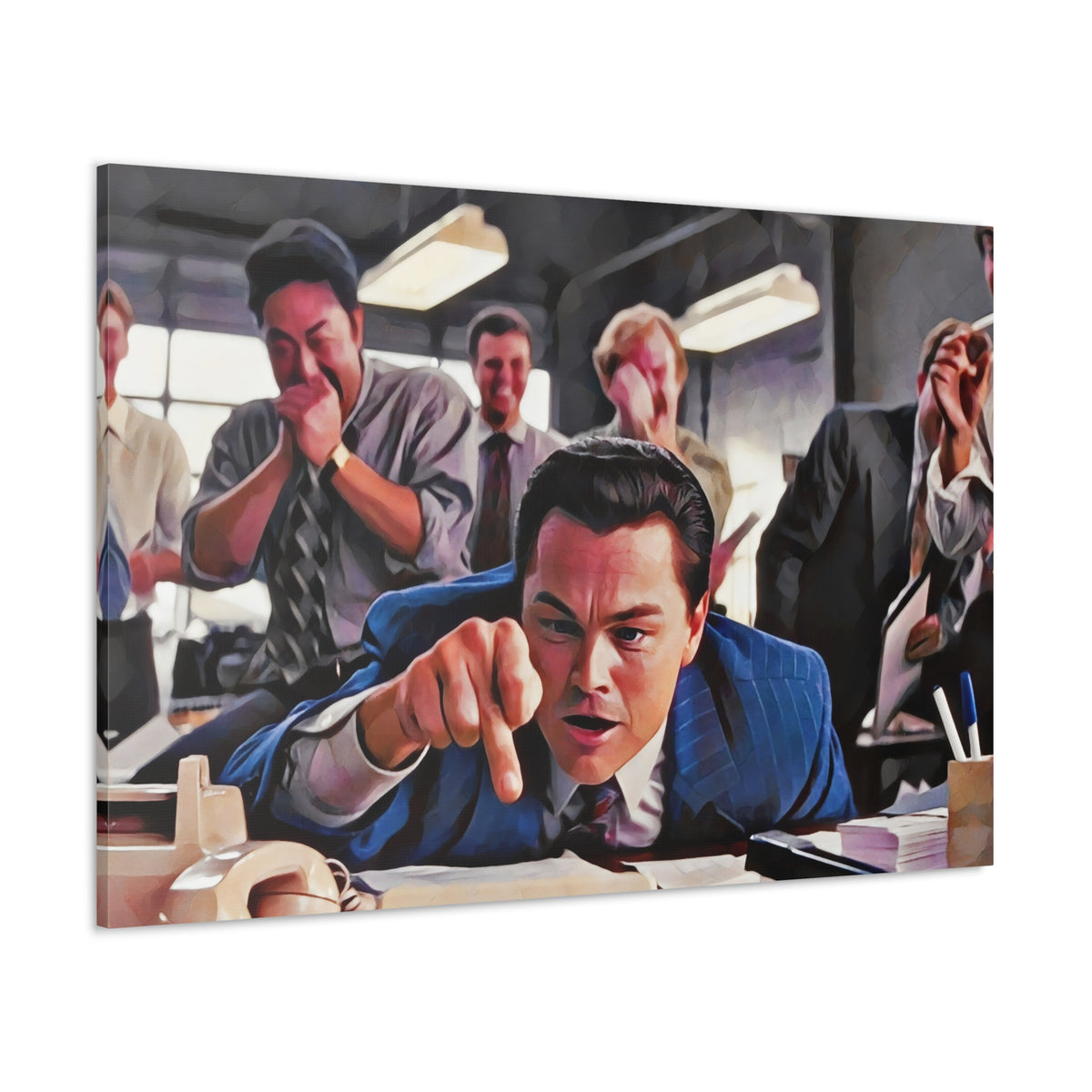 Wolf Of Wall St. The Pitch Canvas