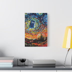 Dr Who Starry Night Canvas