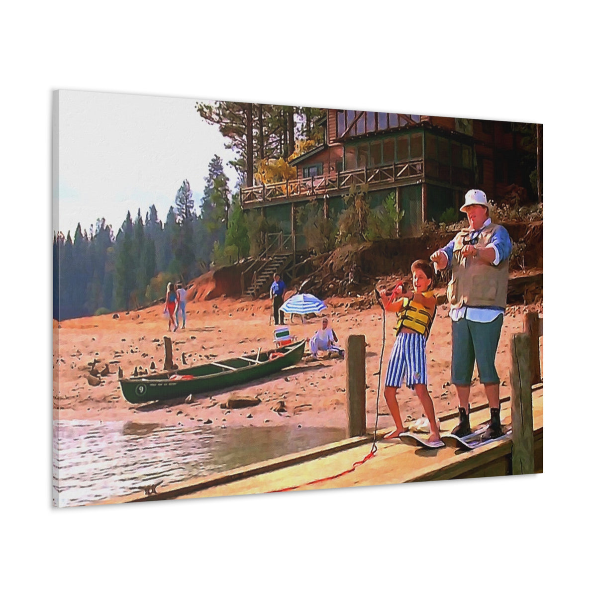 Great Outdoors Ski Lessons Canvas