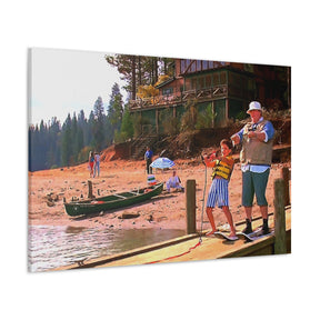 Great Outdoors Ski Lessons Canvas