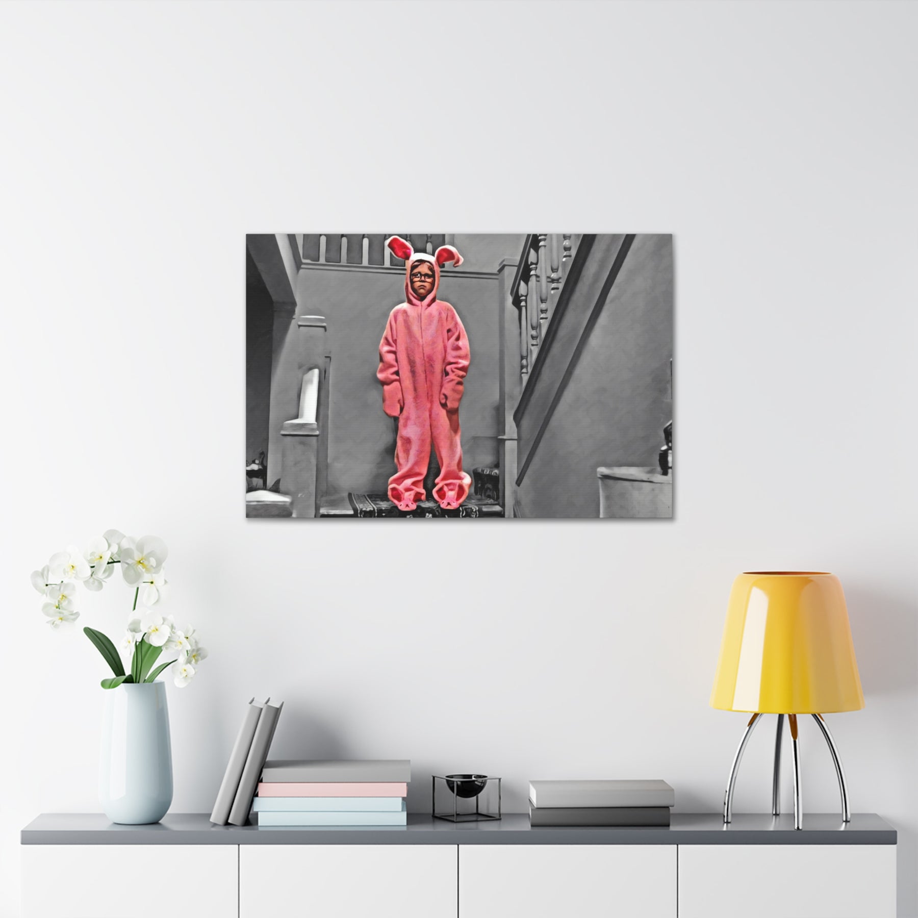 A Christmas Story Pink Nightmare Canvas