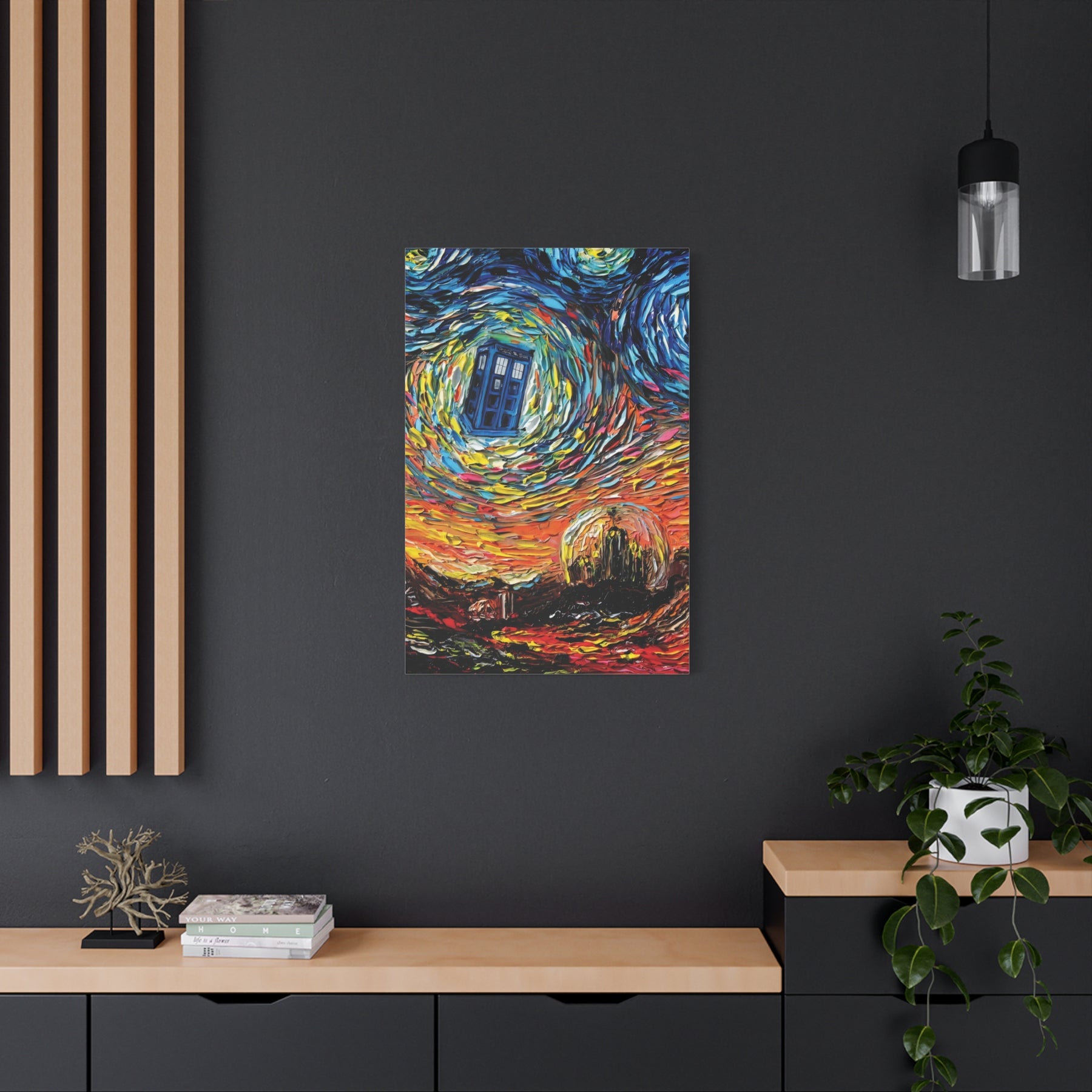 Dr Who Starry Night Canvas