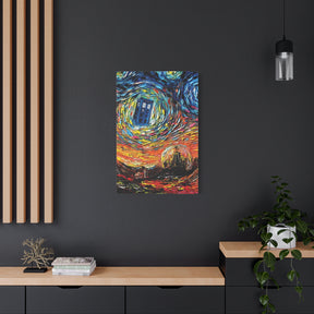 Dr Who Starry Night Canvas