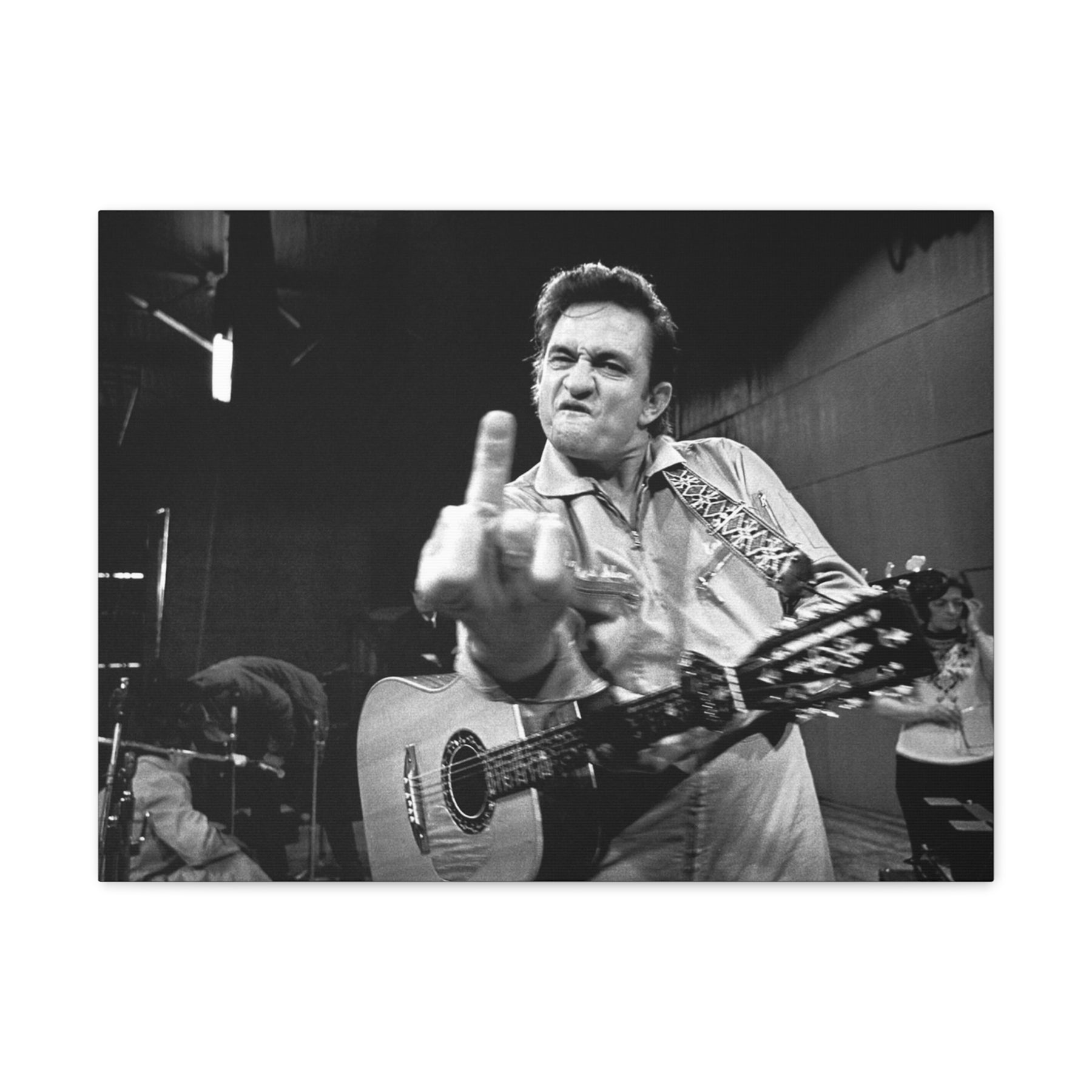 Johnny Cash FU Canvas