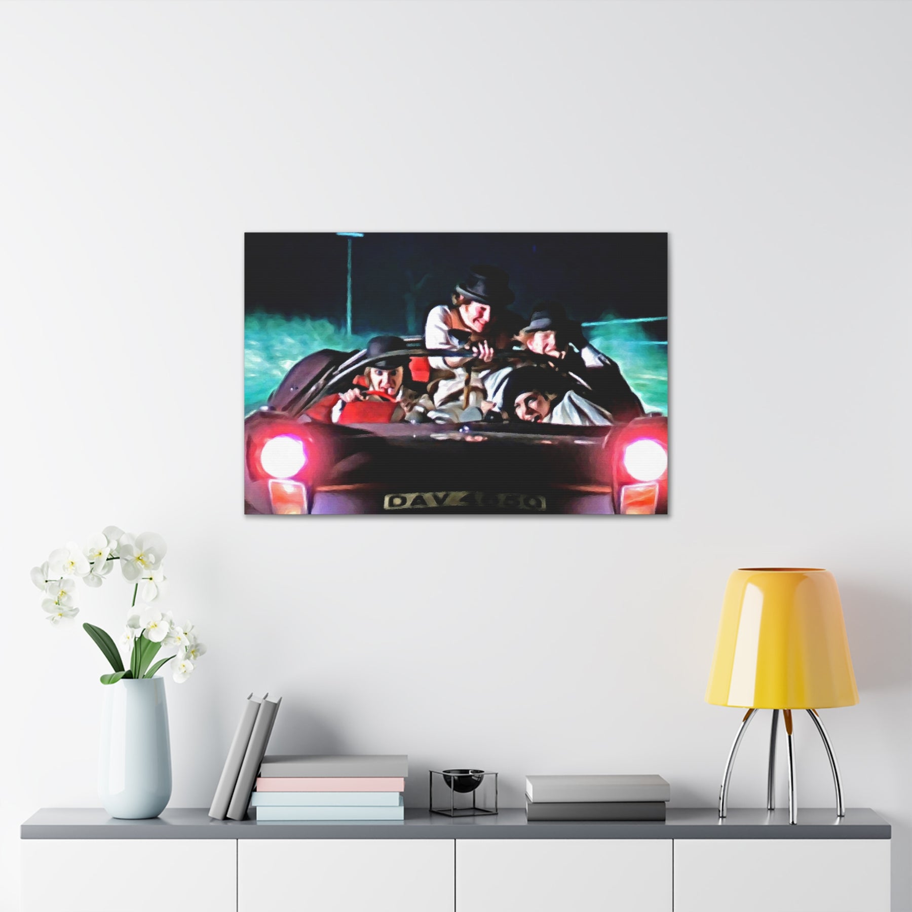 A Clockwork Orange Car Ride Canvas