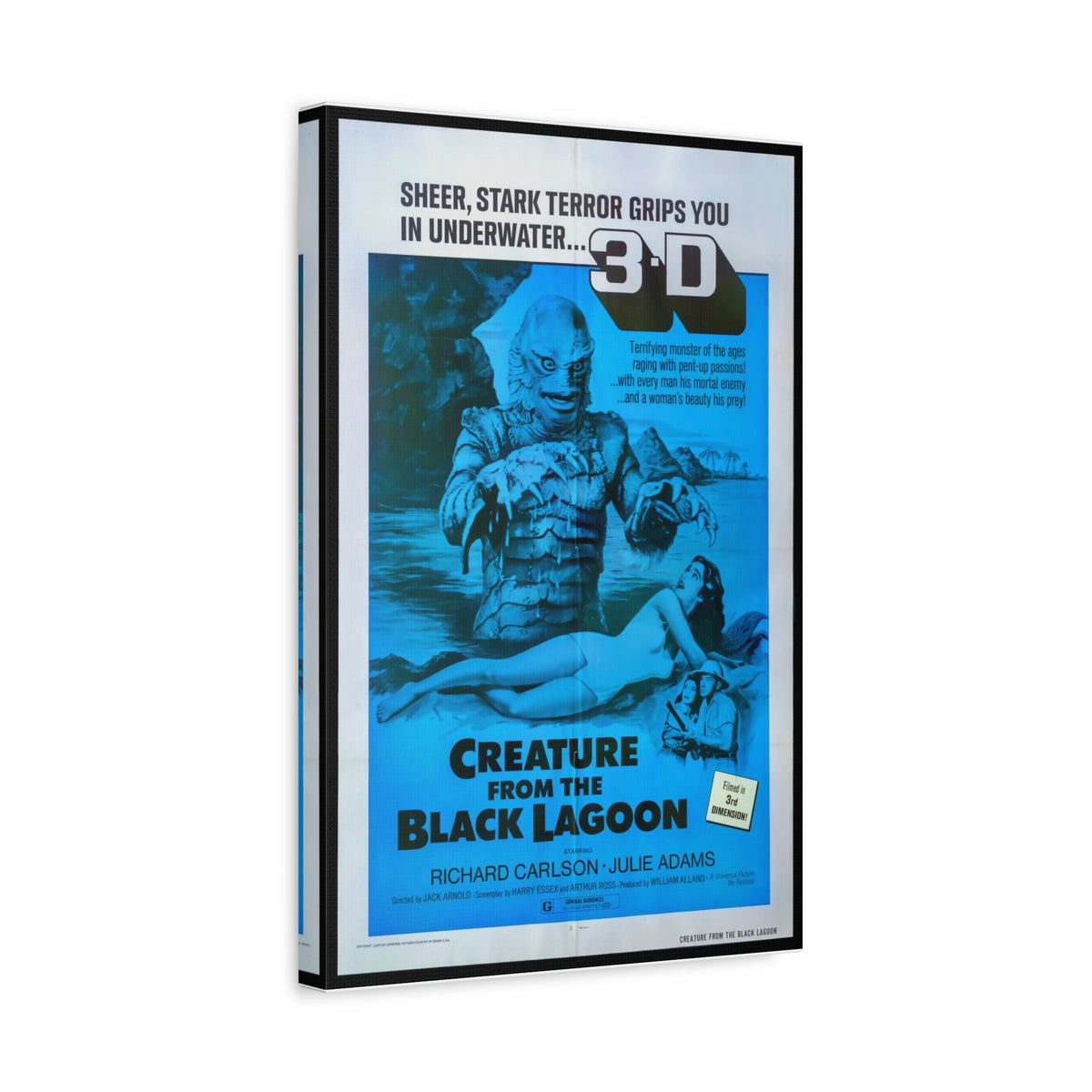 Creature From The Black Lagoon 3D Canvas