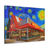 Whataburger Starry Night Canvas